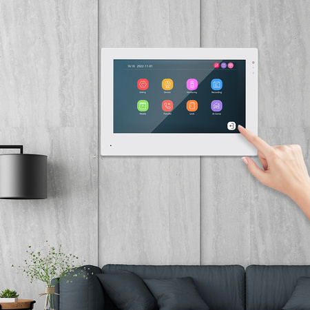 Tuya WiFi video monitor dverí biely SPD-MT703W
