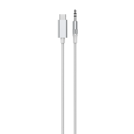 Kábel adaptéra DAC z USB-C na Jack 3,5 mm 2 m biely