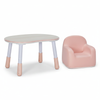 Zestaw mebli dziecięcych Spacetronik – stolik SPEX201 i sofa SPC-XD-23 różowy