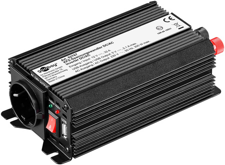 Menič napätia 12/240V 300W USB Goobay