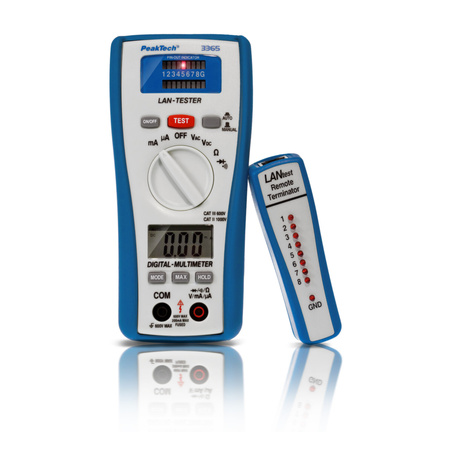 Multimetr PeakTech 3365 s testerem LAN
