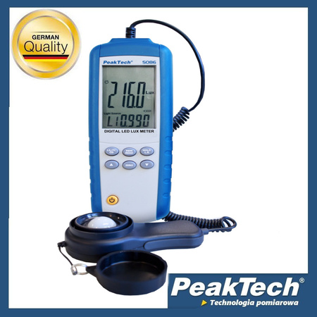 PeakTech 5086 Digital Light Meter Luxmeter