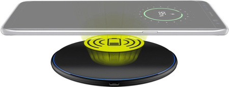 Ładowarka indukcyjna Goobay 10W Qi QC czarna