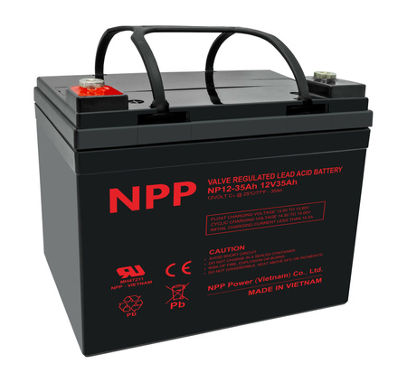 AGM NP 12V 35Ah T14 NPP Batterie