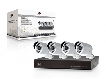 CCTV KIT AHD 8CH DVR 4x 1080P Kameras