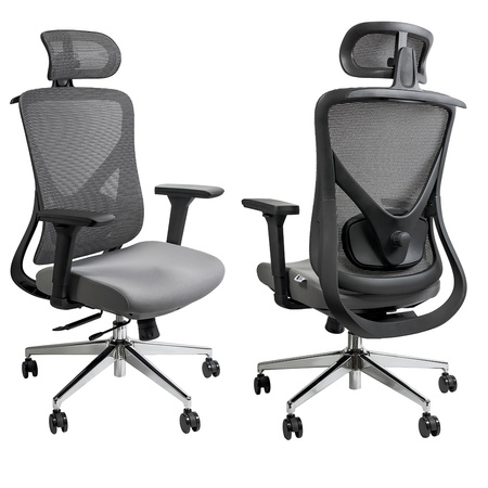 Egonomiczny fotel biurowy obrotowy ELSA Czarny