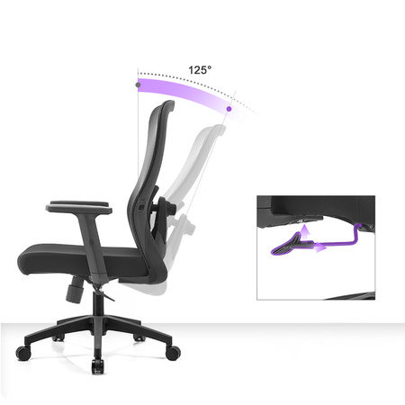 Otočné kancelárske kreslo ABEL 20 Black