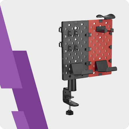 Perforovaná deska na příslušenství Holdee SPB-150R, červená/černá