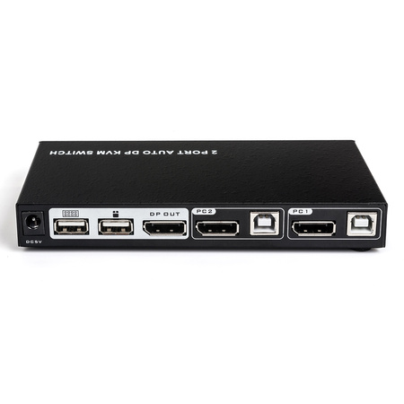 USB + DP 2/1 Spacetronik KVM Umschalter SPD-KVM02