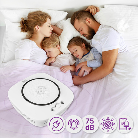 Bezdrôtový detektor dymu WiFi Tuya SL-DC01