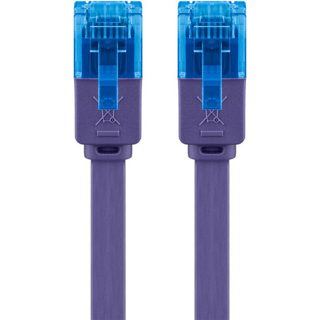 LAN Patchkabel CAT 6A UTP FLAT lila 2m