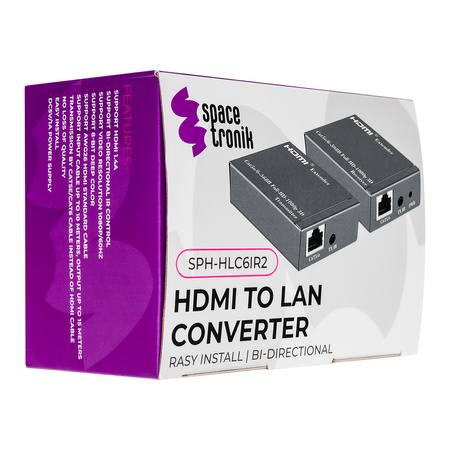Konwerter HDMI na LAN Spacetronik SPH-HLC6IR2