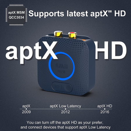 B06HD Bluetooth 5 aptX HD audio přijímač 50m