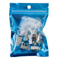 RJ45 pass-through cat7 S/FTP connector PT-RJ457SFT-15 x10