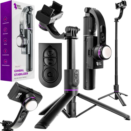 Spacetronik SR-ROLLPIX01 Selfie Stick plus Stativ