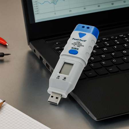 Miernik Napięcia prądu stałego USB PeakTech 5186
