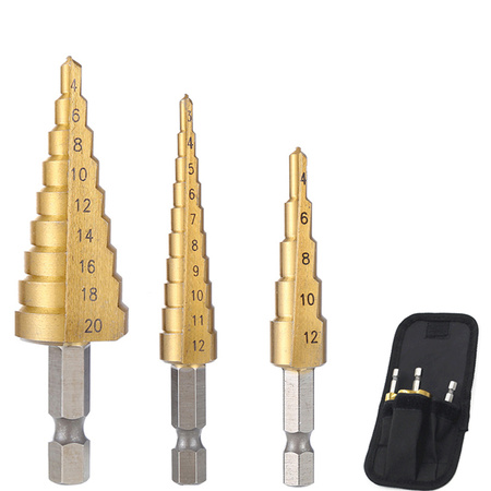 Tapered step drills SPM-T01 3pcs