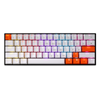 Delux KM36 RGB weiß/orange verkabelte mechanische Tastatur