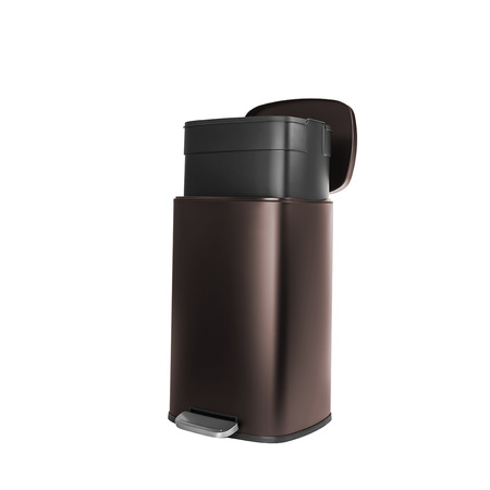 Funky Trash Can Brown Black Spacetronik Pojedynczy