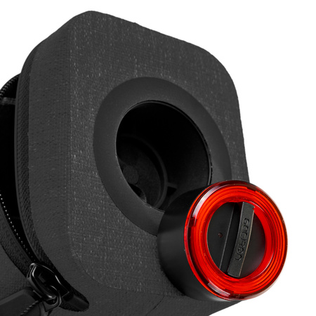 Fahrradtasche mit Rücklicht NEST200 dunkelgrau