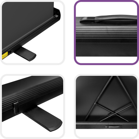 Ekran Projekcyjny Podłogowy Rozwijany 120" 4k 16:9