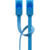 LAN Patchkabel CAT 6A UTP FLAT blau 0.5m