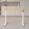 Spacetronik Moris SPE-O121 120x60 electric desk, White frame, Light wood top