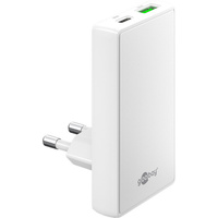 Ładowarka pionowa Goobay 65W USB USB-C PD biała