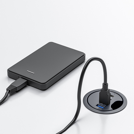 Hub do biurka 2x USB 3.0 + 2x USB-C