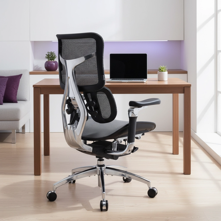 Spacetronik Moris elektrischer Schreibtisch SPE-O121 120x60, Gestell schwarz, Platte helles Holz