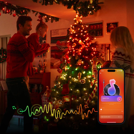 Lampki świąteczne RGBIC 200 LED Smart Yeelight 20m