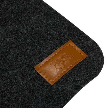 Mata filcowa na biurko ciemnoszara 120x60cm SPB062