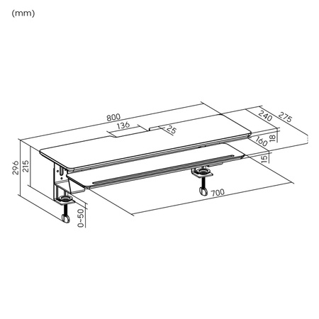 Podstawka pod monitor i laptop Hugel 14b