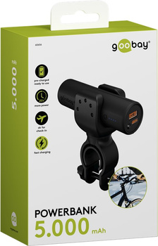 Powerbank Goobay 5000 mAh für Fahrrad LED QC PD USB-C