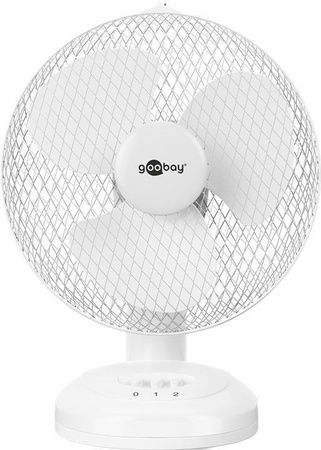 Stolní ventilátor 9" Goobay 30W BÍLÝ