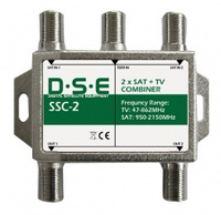 RTV/SAT combiner x2 DSE SSC2 for twine