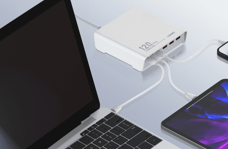 120W 6 Port USB A und C Ladegerät Ldnio Q605 schwarz