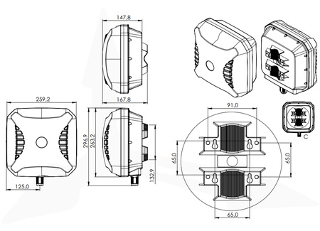 Antena 6w1 CPE 5G/WiFi MIMO4x4 Poynting EPNT-2-V3