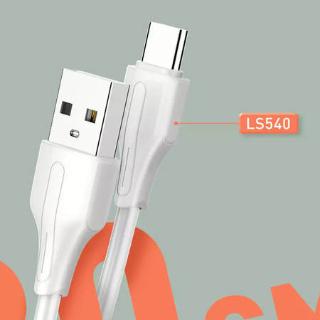 LDNIO USB-A - micro-USB cable 1m 21A white LS541M