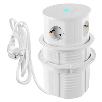 Spacetronik SPS-R3D6W V2 kruhová stolová zásuvka