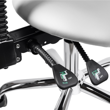 Ergonomiczny hoker regulowany SELLA biały