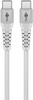 USB-C 2.0 cable Goobay SuperSoft TEXTIL white 05m