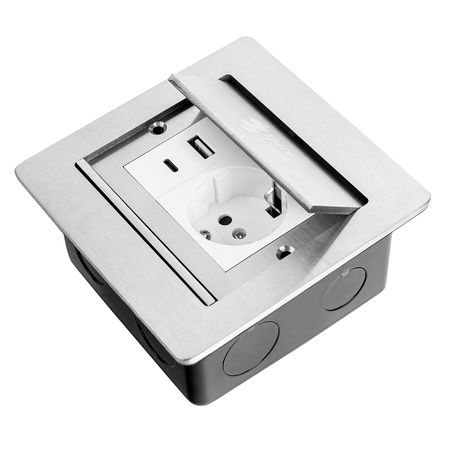 Gniazdo podłogowe puszka Spacetronik SPS-W13S_V1