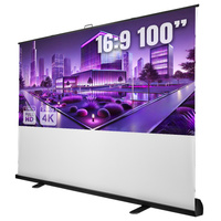 SST 100" 4k Tensioned Floor Projection Screen