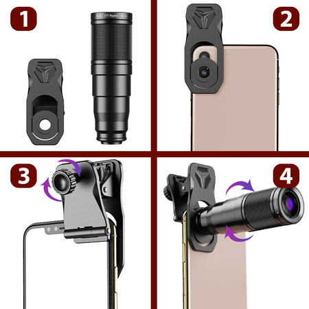 Obiektywy do telefonu 22X 10 w 1 Apexel APL-22XDG9