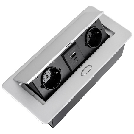 Spacetronik SPS-D24S V2 Arbeitsplattensteckdose Öffnung