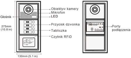 Spacetronik SPD-DS901 single-family video intercom