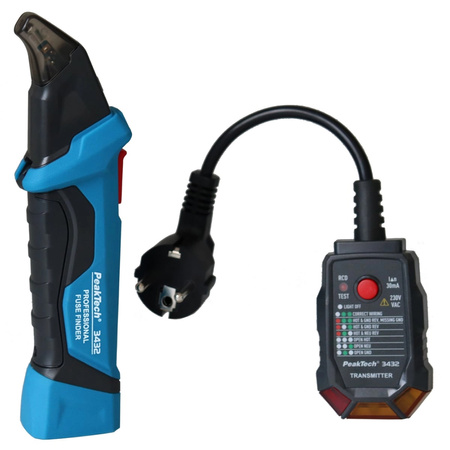 Lokalizator bezpieczników z RCD PeakTech 3432