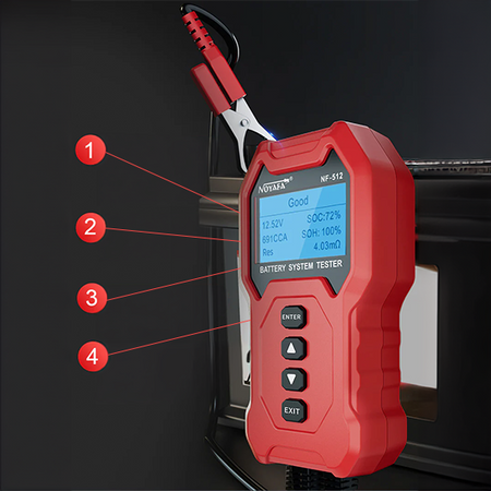 Profesionálny tester batérií Noyafa NF-512