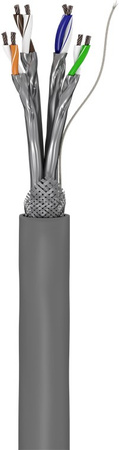 CAT6 S/FTP LSZH AWG 27/7 Goobay grey 100m twisted pair cable